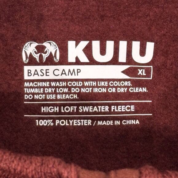 KUIU Womens Base Camp High Loft Sweater Fleece Jacket Full Zip Red XL Gorpcore - Picture 8 of 8